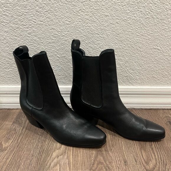 Veronica Beard Lada Leather Booties size 11M - Picture 3 of 6